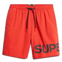 бански,гащета,мъжки,бански,костюми,superdry,graphic,17´´,swimming,shorts,drop,kick,red,(orange)