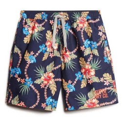 бански,гащета,мъжки,бански,костюми,superdry,hawaiian,print,16´´,swimming,shorts,tropical,chain,navy,(blue)