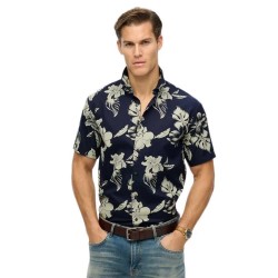 риза,с,къс,ръкав,мъжки,ризи,superdry,hawaiian,print,short,sleeve,shirt,chrissy,indigo,(blue)