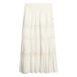 пола,дамски,поли,и,рокли,superdry,ibiza,lace,mix,long,skirt,white