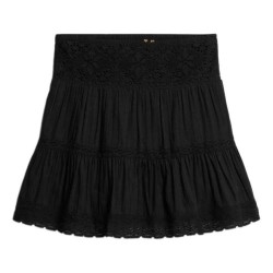 пола,дамски,поли,и,рокли,superdry,ibiza,lace,mix,short,skirt,black