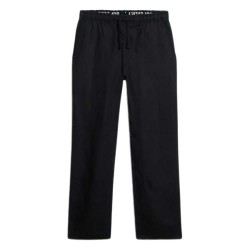 панталони,дамски,панталони,superdry,linen,drawstring,pants,black