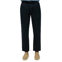 панталони,мъжки,панталони,superdry,merchant,linen,pants,eclipse,navy,(black)