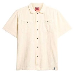 риза,с,къс,ръкав,мъжки,ризи,superdry,merchant,textured,short,sleeve,shirt,off,white,(beige)