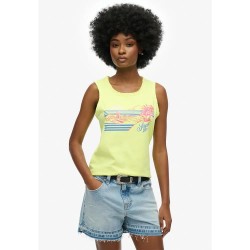 тениска,дамски,тениски,superdry,outdoor,stripe,scoop,sleeveless,t,shirt,dry,fluro,yellow,(yellow)