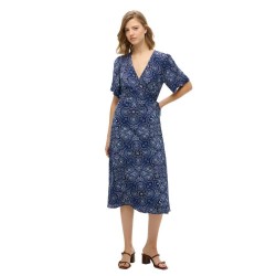 рокля,дамски,поли,и,рокли,superdry,printed,wrap,dress,blue