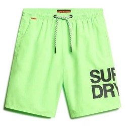 бански,гащета,мъжки,бански,костюми,superdry,sportswear,logo,17´´,swimming,shorts,neon,green,(green)