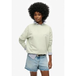 блуза,дамски,блузи,superdry,sport,luxe,loose,sweatshirt,smoke,blue,(beige)