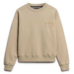 блуза,дамски,блузи,superdry,sport,luxe,loose,sweatshirt,winter,twig,beige,(beige)