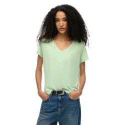 тениска,дамски,тениски,superdry,studios,slub,embroidered,short,sleeve,v,neck,t,shirt,hemlock,green,(green)
