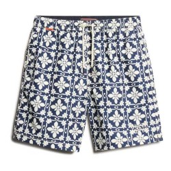 бански,гащета,мъжки,бански,костюми,superdry,tile,print,16´´,swimming,shorts,blue