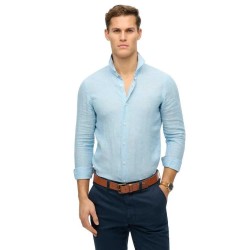 риза,с,дълъг,ръкав,мъжки,ризи,superdry,vacation,linen,long,sleeve,shirt,sea,blue,chambray,(blue)