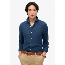риза,с,дълъг,ръкав,мъжки,ризи,superdry,vacation,linen,long,sleeve,shirt,navy,(blue)