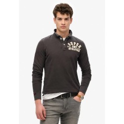 мъжки,блузи,с,яка,superdry,vintage,athletic,long,sleeve,polo,black