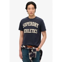 тениска,мъжки,тениски,superdry,vintage,athletic,short,sleeve,t,shirt,eclipse,navy,ecru,(blue)