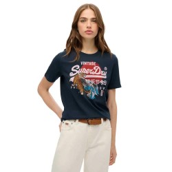 тениска,дамски,тениски,superdry,vl,tokyo,relaxed,short,sleeve,t,shirt,eclipse,navy,slub,(blue)