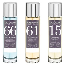 мъжки,парфюми,caravan,nº66,nº61,nº15,150ml,parfum,3,units,golden