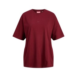 тениска,дамски,тениски,jack,&,jones,andrea,loose,every,logo,jjxx,short,sleeve,t,shirt,red,(cabernet,port,raoyale,jjxx,logo)