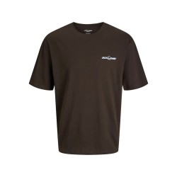тениска,мъжки,тениски,jack,&,jones,bradley,graphic,short,sleeve,t,shirt,delicioso,(brown)