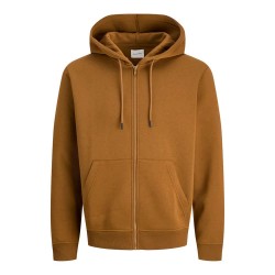 блуза,мъжки,пуловери,jack,&,jones,bradley,full,zip,sweatshirt,monks,robe,(brown)