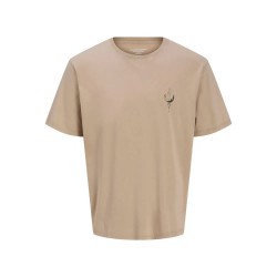 тениска,мъжки,тениски,jack,&,jones,bradley,knowledge,short,sleeve,t,shirt,crockery,(beige)
