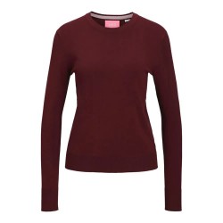 блуза,дамски,пуловери,дамски,плетени,дрехи,jack,&,jones,cara,comfy,jjxx,sweater,cabernet,(red)