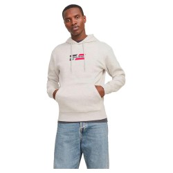 суичър,мъжки,пуловери,jack,&,jones,corp,graphic,hoodie,white,melange,(white)