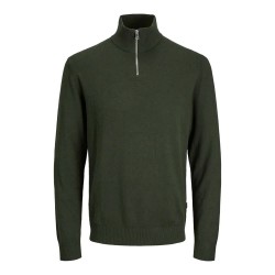 блуза,мъжки,пуловери,jack,&,jones,emil,half,zip,sweater,duffel,bag,(green)