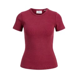 тениска,дамски,тениски,jack,&,jones,frankie,wash,jjxx,short,sleeve,t,shirt,red,(cabernet)