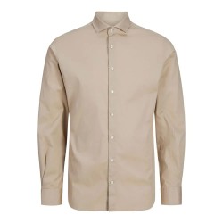 риза,с,дълъг,ръкав,мъжки,ризи,jack,&,jones,jaxon,stretch,long,sleeve,shirt,pure,cashmere,(beige)