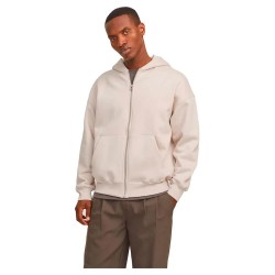 блуза,мъжки,пуловери,jack,&,jones,urban,edge,full,zip,sweatshirt,beige