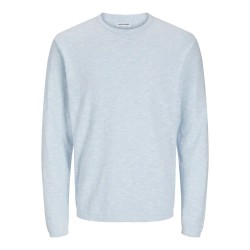 блуза,мъжки,пуловери,jack,&,jones,summer,sweater,chambray,blue,w,white,(blue)