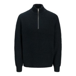 блуза,мъжки,пуловери,jack,&,jones,winter,half,zip,sweater,black,(forest,river)