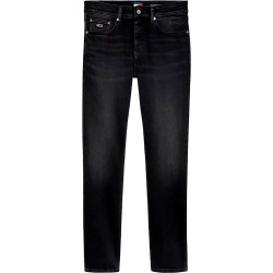 дънки,мъжки,панталони,tommy,jeans,scanton,ai3385,slim,fit,jeans,black