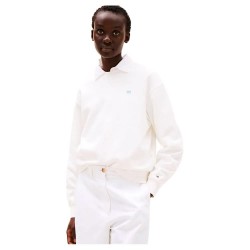 блуза,дамски,блузи,tommy,hilfiger,contrast,flag,regular,fit,sweatshirt,white,(ecru)