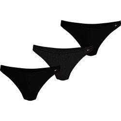 дамско,бельо,дамски,бикини,и,танкини,tommy,hilfiger,dipped,brazilian,panties,3,units,black,black,black,(black)