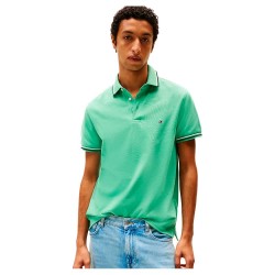 мъжки,блузи,с,яка,tommy,hilfiger,tipped,slim,fit,short,sleeve,polo,fort,green,(green)