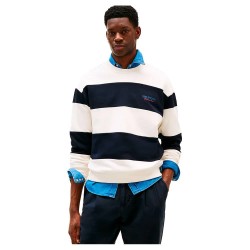 блуза,мъжки,пуловери,tommy,hilfiger,monotype,stripe,sweatshirt,blue