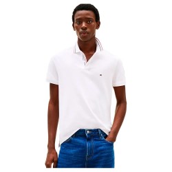 мъжки,блузи,с,яка,tommy,hilfiger,placket,interest,regular,fit,short,sleeve,polo,white,(white)