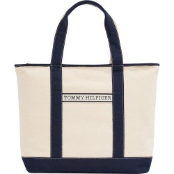 пазарска,чанта,всички,чанти,tommy,hilfiger,summer,canvas,shopper,bag,beige