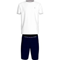 пижама,мъжки,пижами,tommy,hilfiger,um0um01794,short,sleeve,pyjama,white