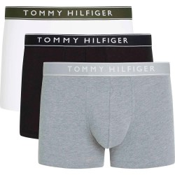 боксерки,мъжко,бельо,tommy,hilfiger,um0um03520,boxers,3,units,mid,heather,black,th,white,(multicolor)