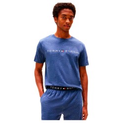 тениска,мъжки,тениски,tommy,hilfiger,um0um03525,short,sleeve,t,shirt,desert,sky,heather,(blue)