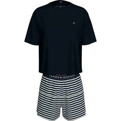 пижама,дамски,пижами,tommy,hilfiger,uw0uw05760,short,sleeve,pyjama,blue