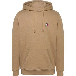 суичър,мъжки,пуловери,tommy,jeans,badge,regular,fit,hoodie,vintage,camel,melange,(beige)