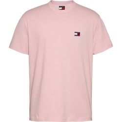 тениска,мъжки,тениски,tommy,jeans,badge,regular,fit,short,sleeve,t,shirt,pink