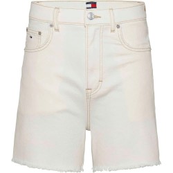 дънки,дамски,панталони,tommy,jeans,bi8194,mom,fit,denim,shorts,white