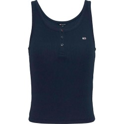 тениска,дамски,тениски,tommy,jeans,button,sleeveless,t,shirt,blue,(dark,night,navy)