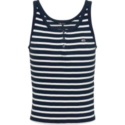 тениска,дамски,тениски,tommy,jeans,button,sleeveless,t,shirt,dark,night,navy,stripe,(blue)