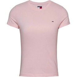 тениска,дамски,тениски,tommy,jeans,dw0dw20459,slim,fit,short,sleeve,t,shirt,pink,(precious,pink)